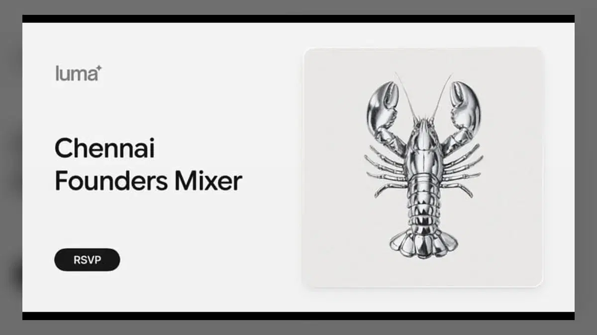 Chennai Founders Mixer event banner