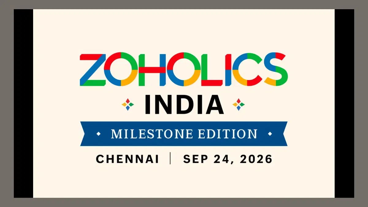 Zoholics India 2026 — Chennai event banner