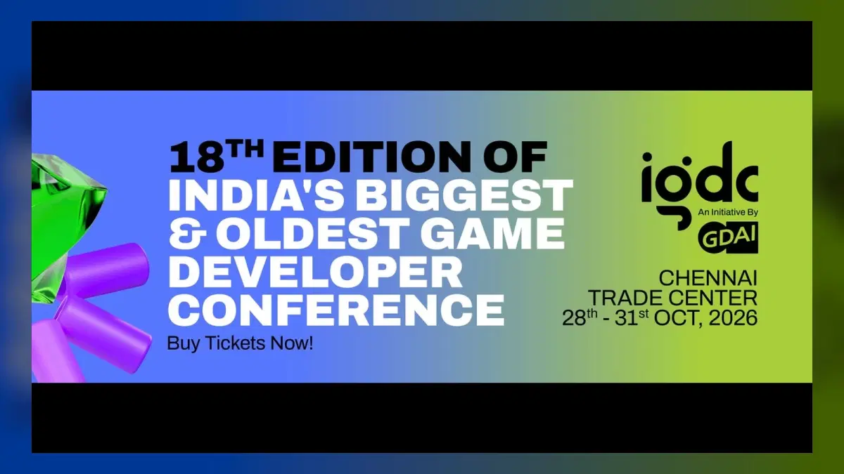 India Game Developer Conference (IndiaGDC) 2026 — Chennai event banner