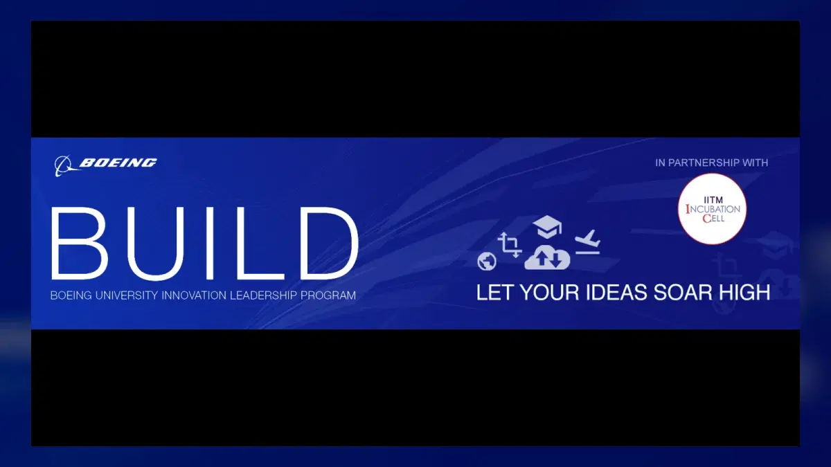 Boeing BUILD 2026 with IITM Incubation Cell event banner