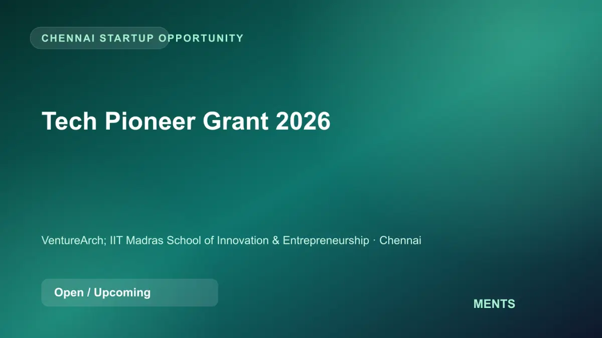 Tech Pioneer Grant 2026 event banner