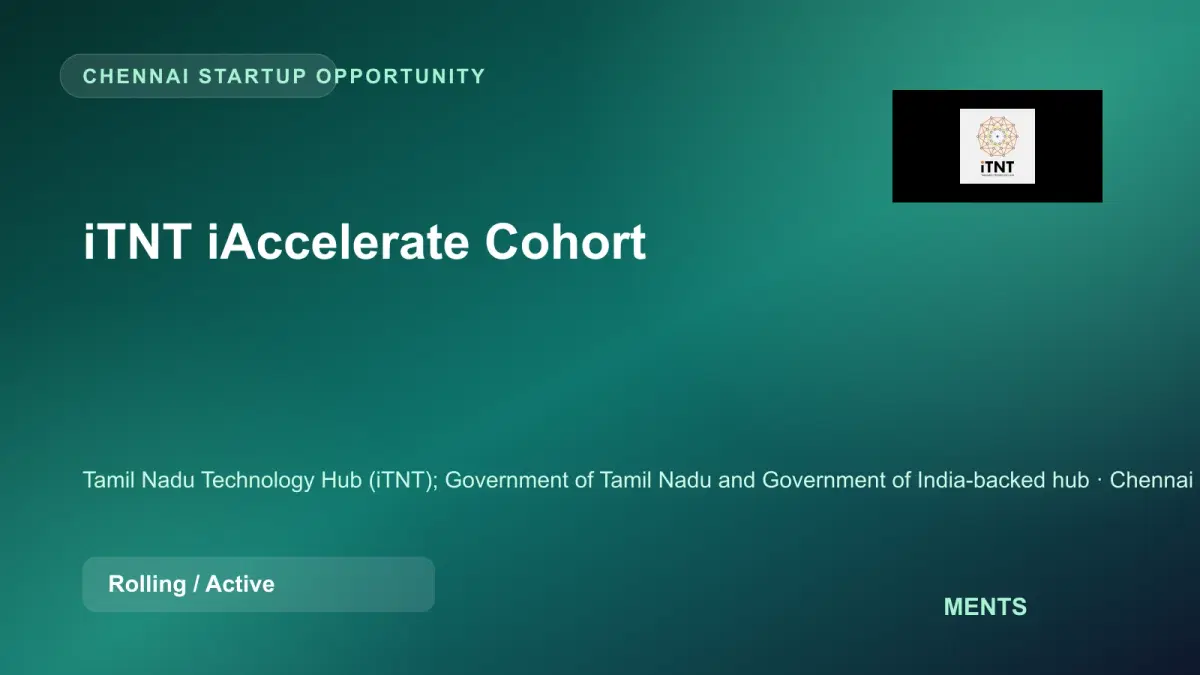 iTNT iAccelerate Cohort event banner