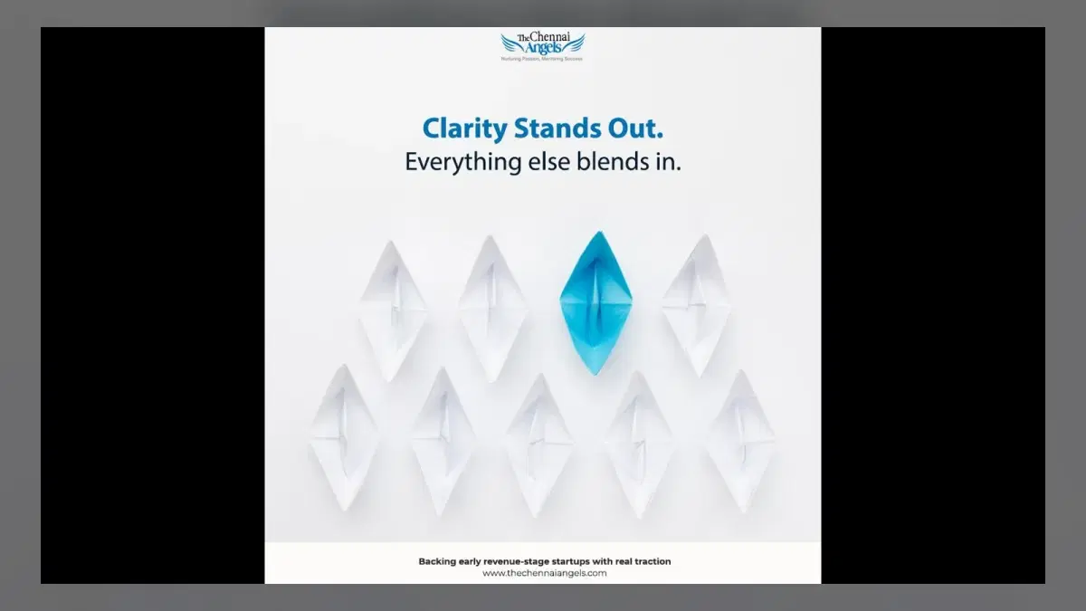 The Chennai Angels — rolling early-revenue investor intake event banner